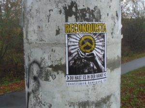 Plakat der Identitären Bewegung in Bad Bevensen